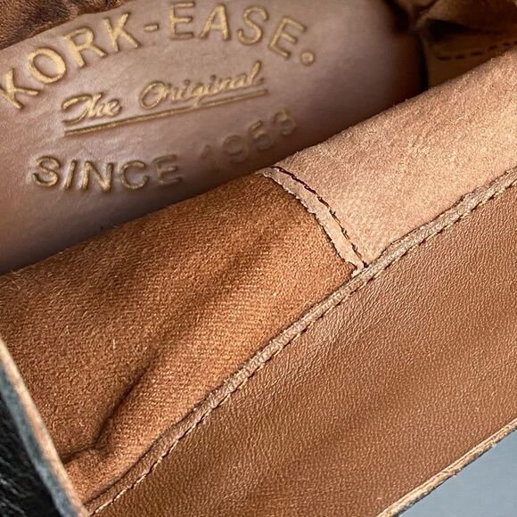 Kork-Ease Kissel Black Ruched Leather ankle Bootie s womens size  9.5 - Picture 8 of 10